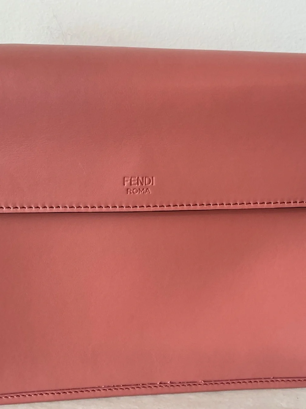 NEW Fendi Pink Kan Handbag with Gold/Silver Hardware (Two Straps) - Picture 9 of 13